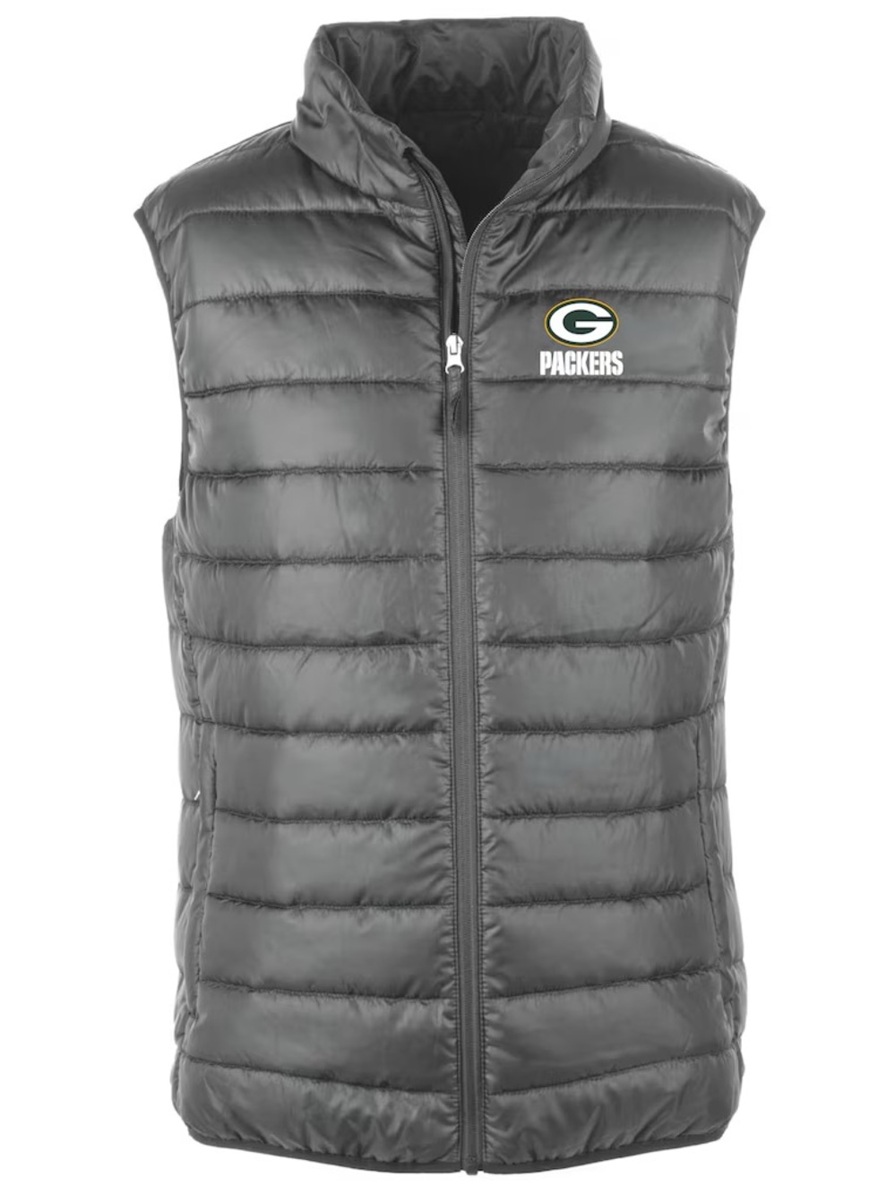Men's Green Bay Packers Dunbrooke Graphite Alberta Full-Zip Puffer Vest size XL